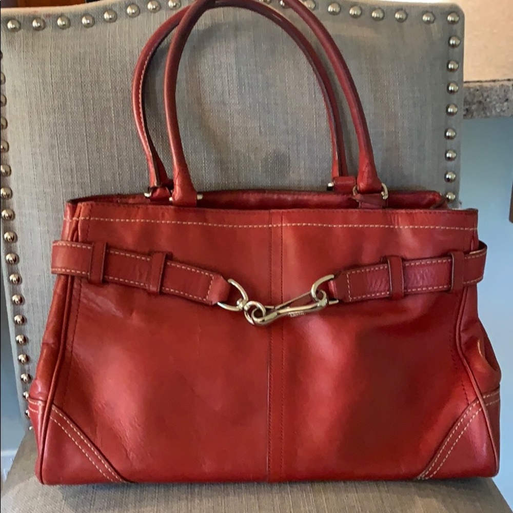 Red Coach Bag